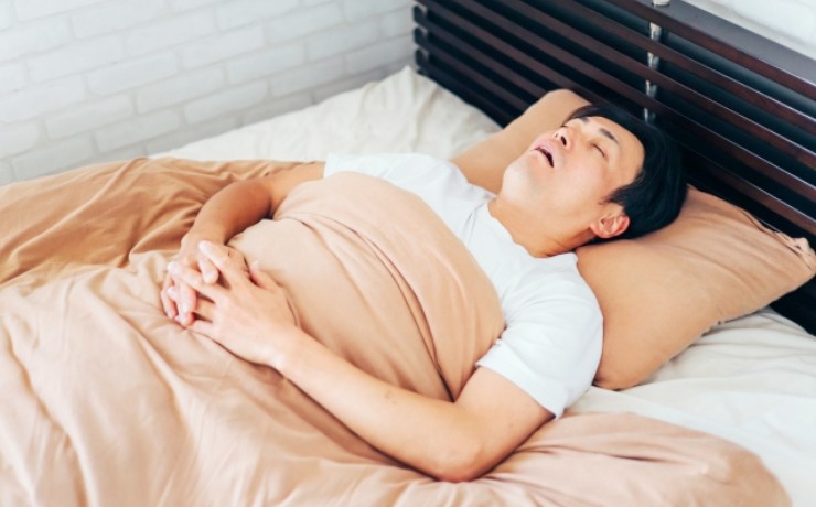 一晩の実施による睡眠時無呼吸症候群の検査